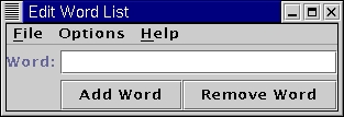 Word Edit Interface